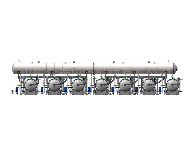 Pan sterilization pot in parallel