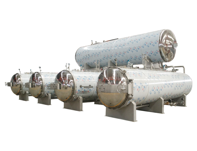 Many parallel sterilization pot